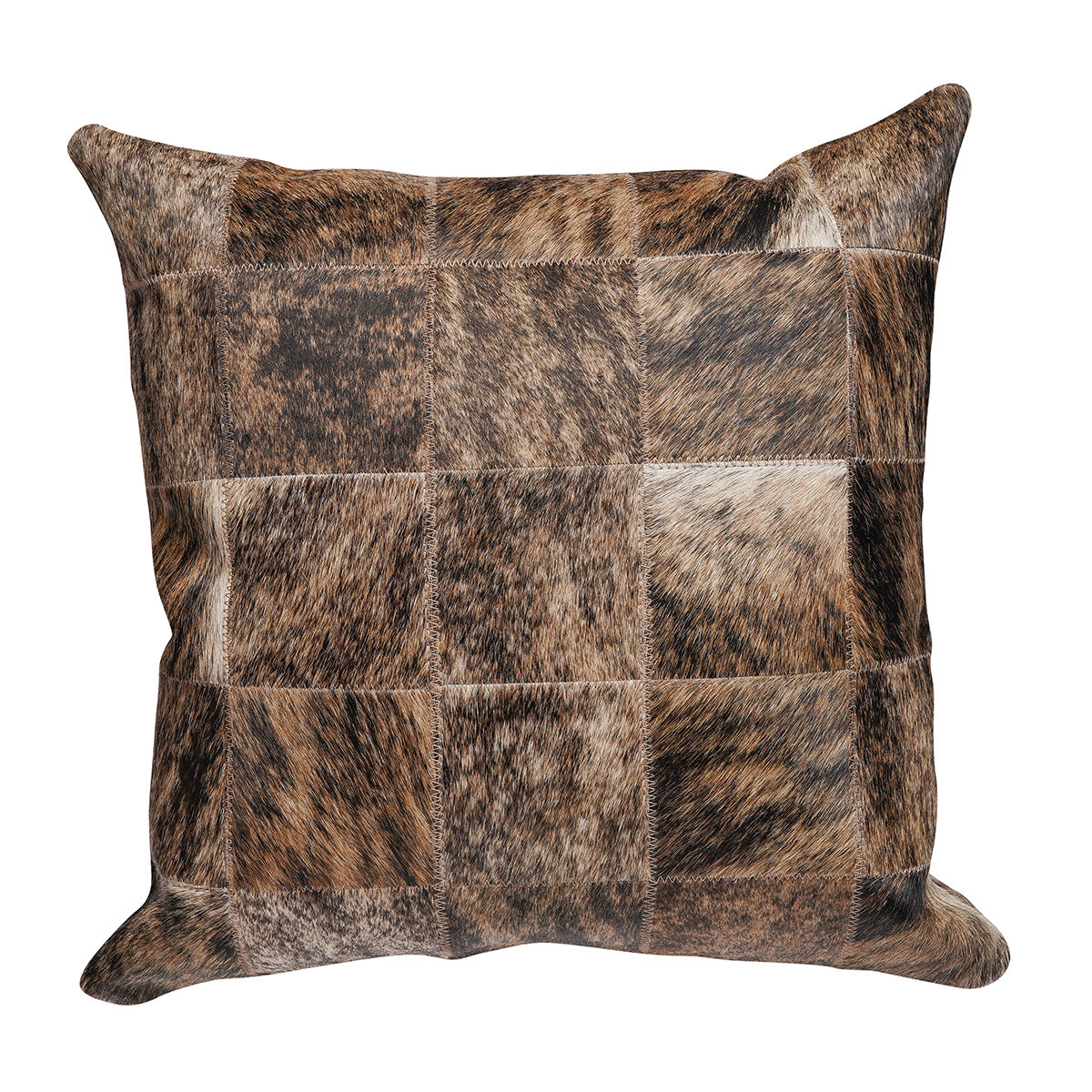 Brindle Patchwork Square Pillow - 20" x 20"