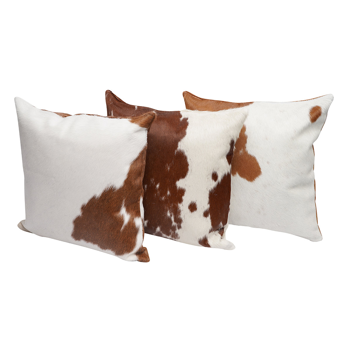 Brown Square Cowhide Pillow - 20" x 20"