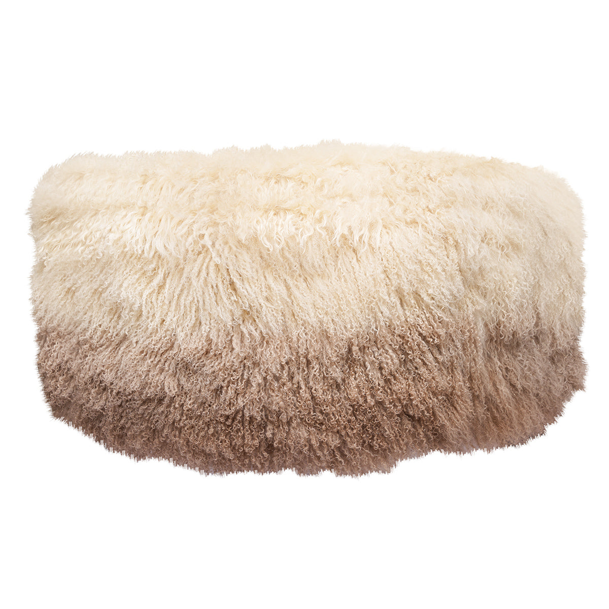Tibetan Ottoman - 36" Round - Champagne Ombre