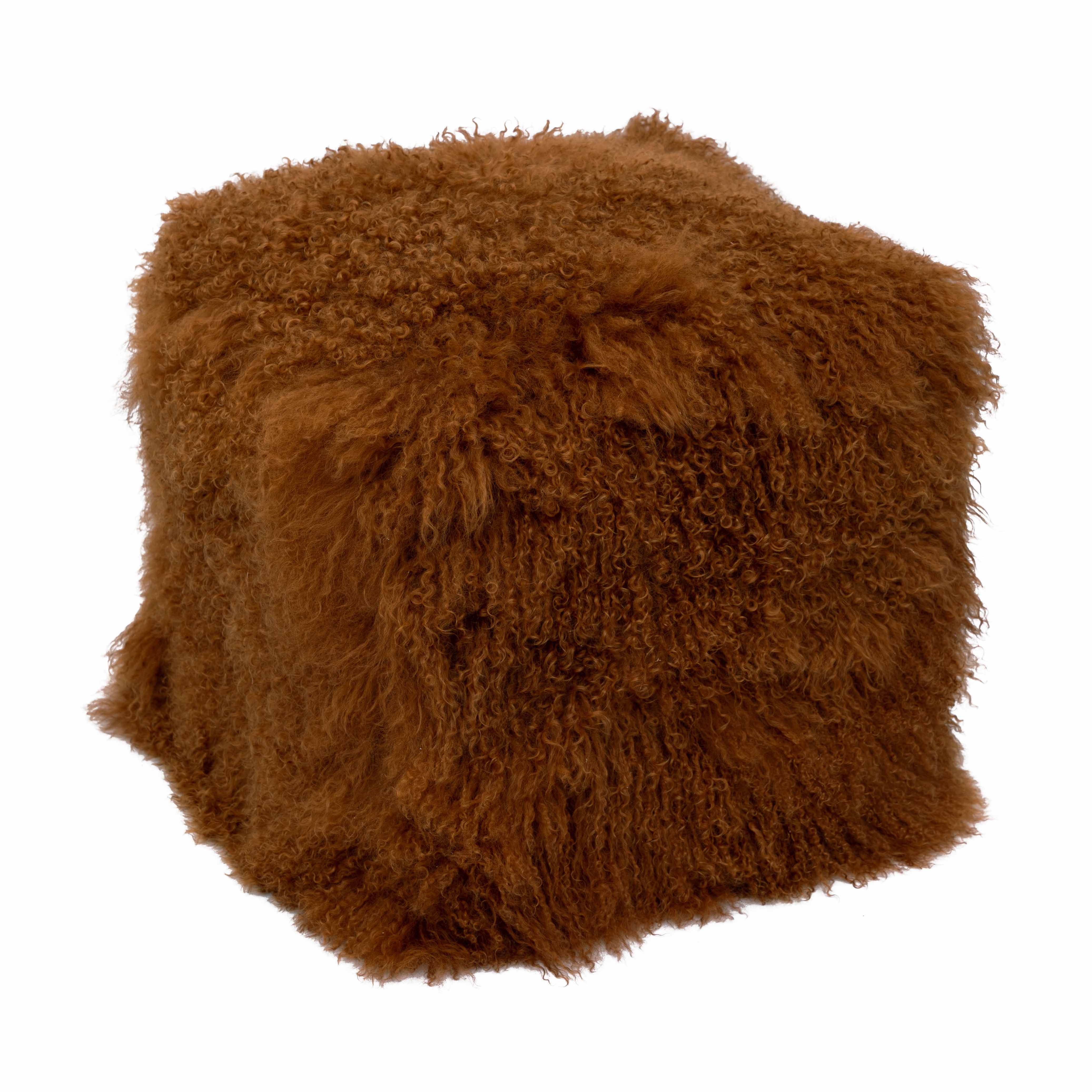 Copper Brown Tibetan Pouf