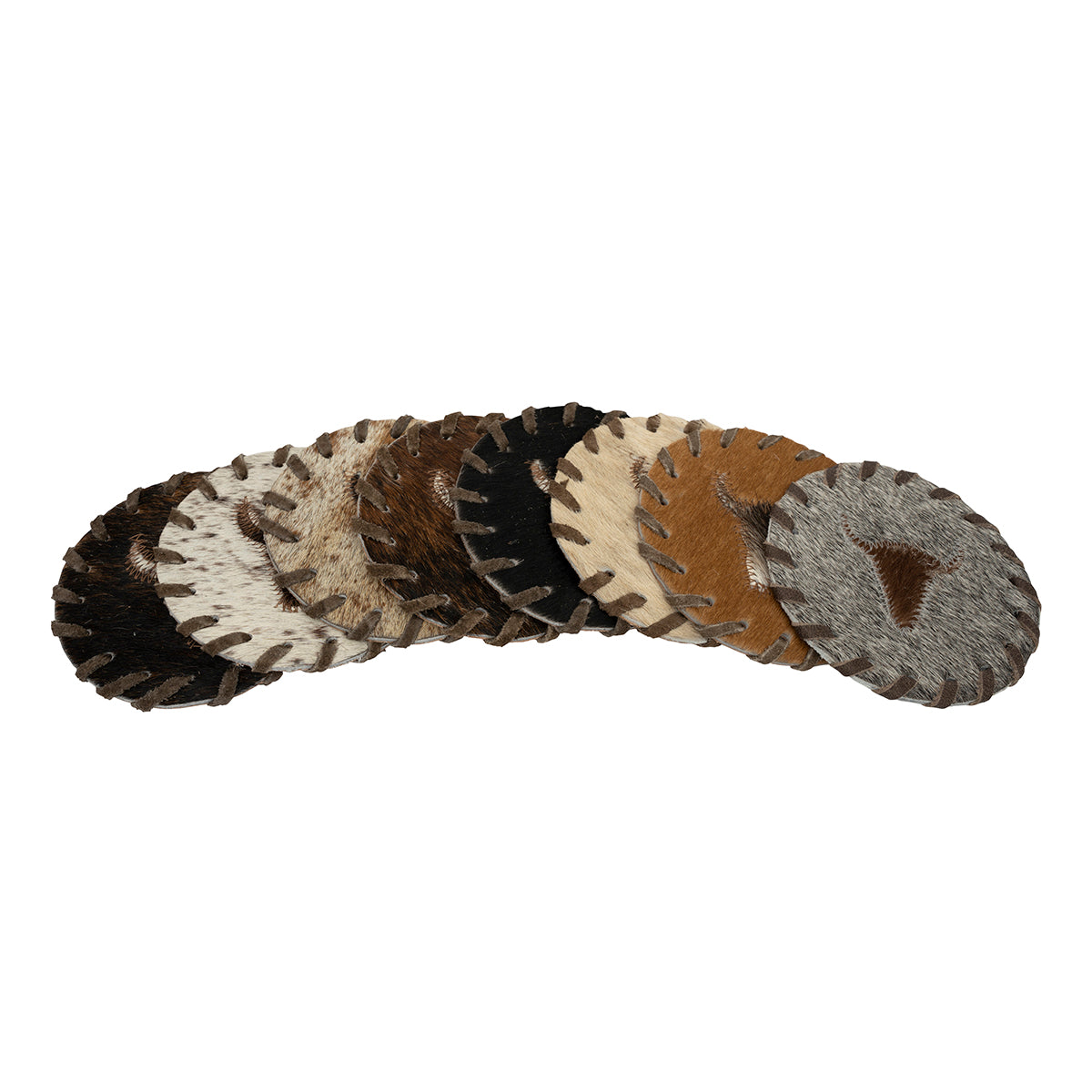 Buffalo Cowhide Coasters (Round)