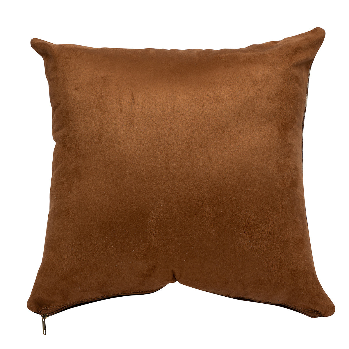 Brown S&P Square Cowhide PIllow - 20" x 20"