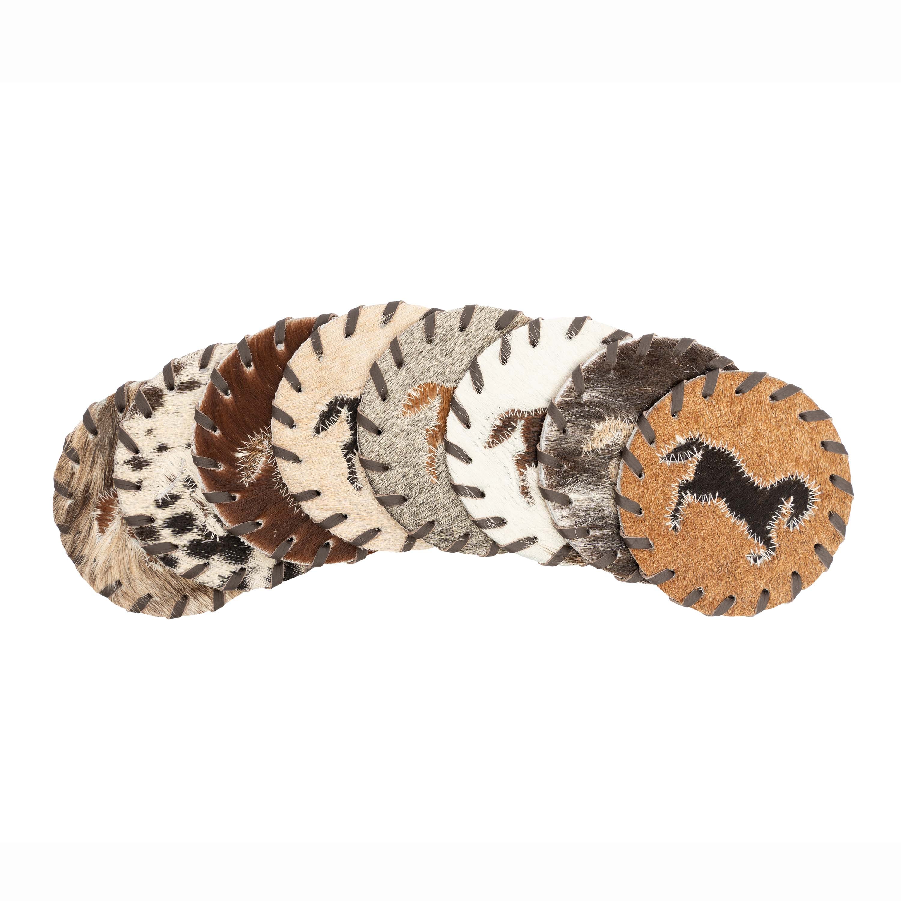 Horse Cowhide Coasters