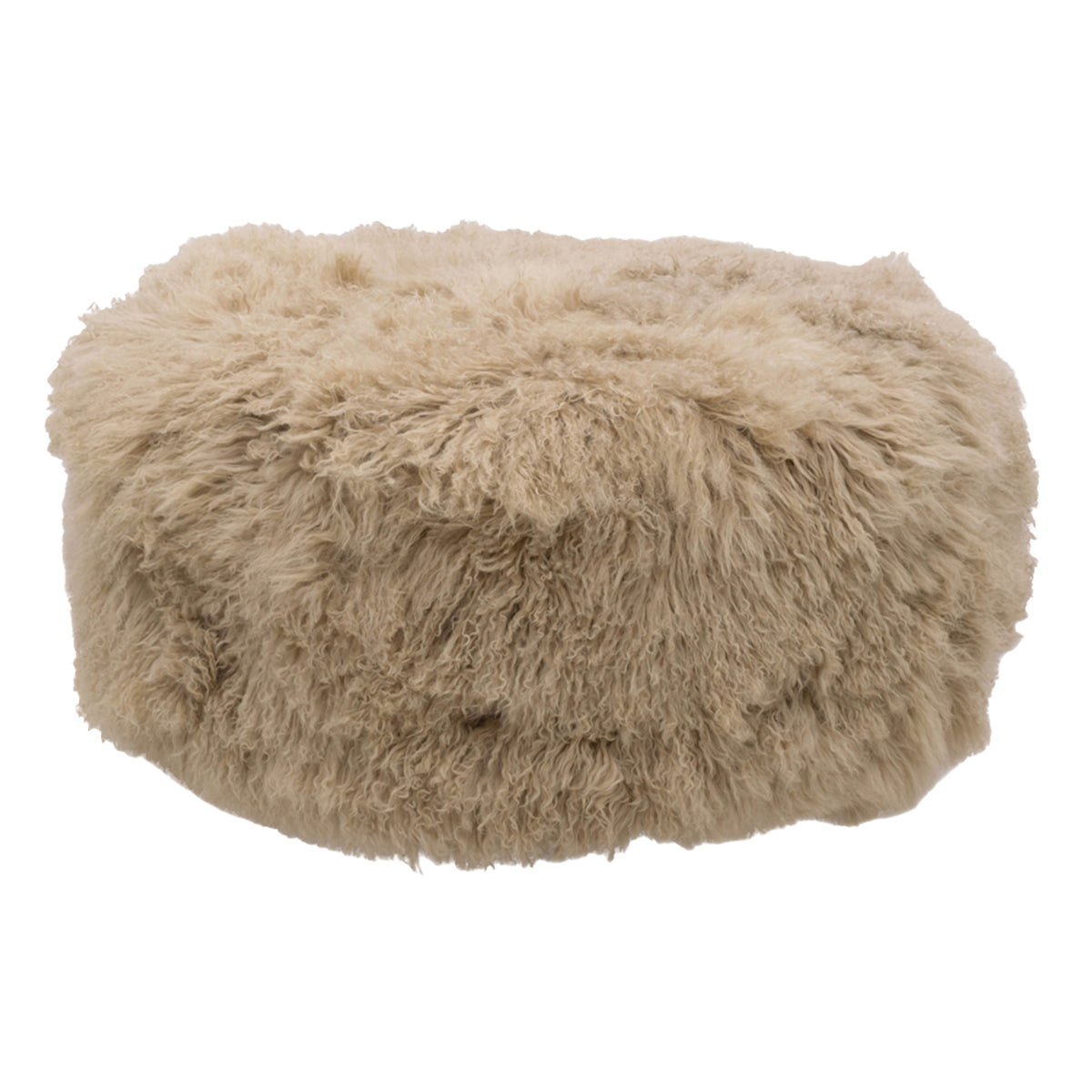 Tibetan Ottoman - 36" Round - Champagne
