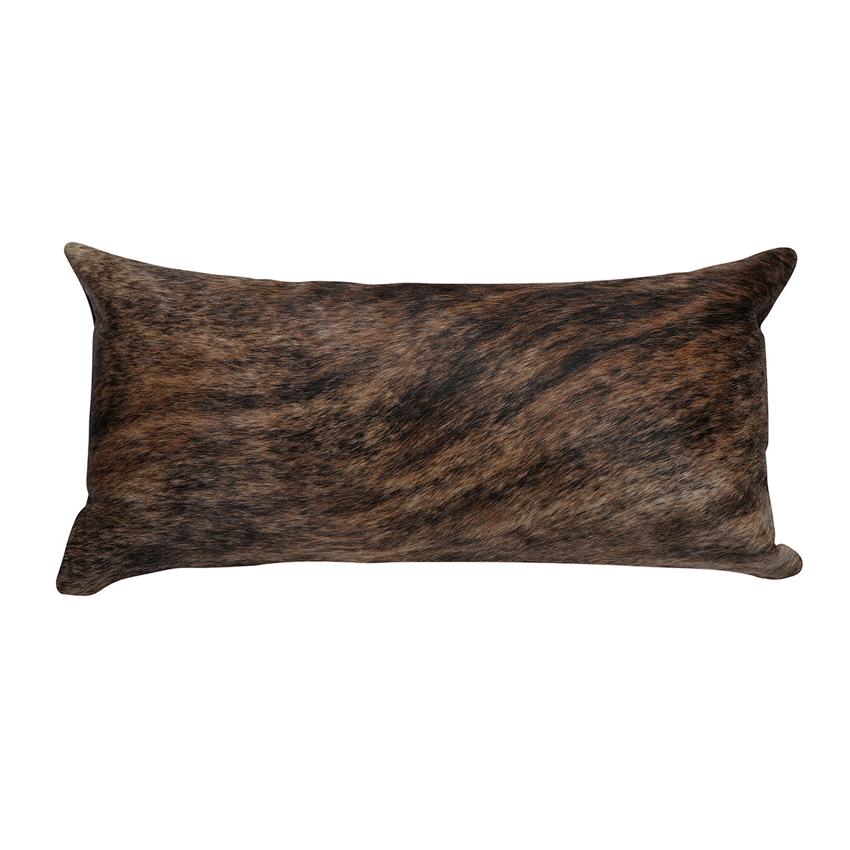 Brindle Cowhide Lumbar Pillow - 12' x 24"