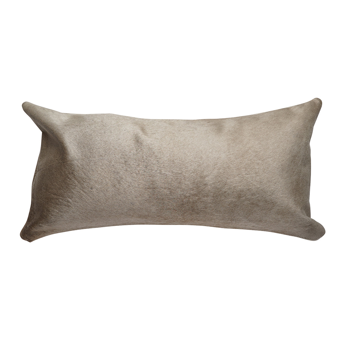 Champagne Cowhide Lumbar Pillow - 12" x 24"