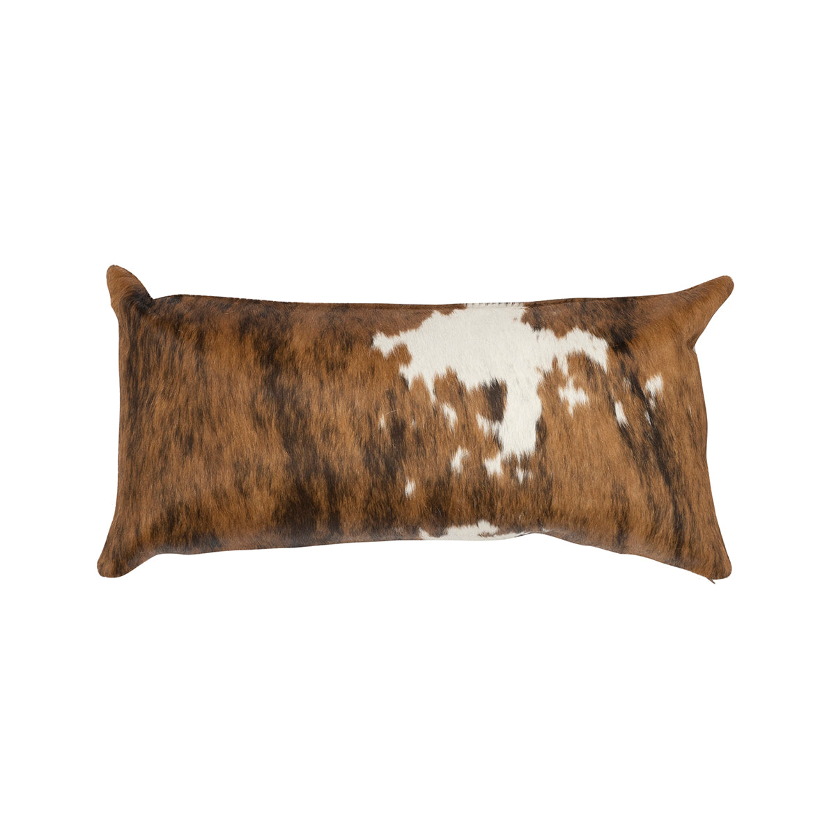 Tricolor Cowhide Lumbar Pillow - 12" x 24"