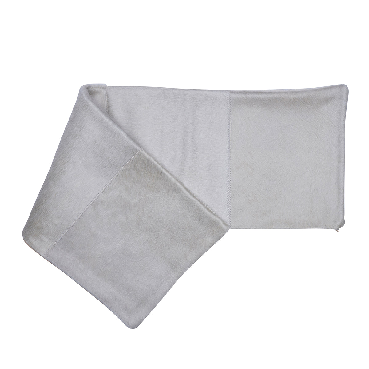 Champagne Cowhide Patch Pillow - 12" x 40"