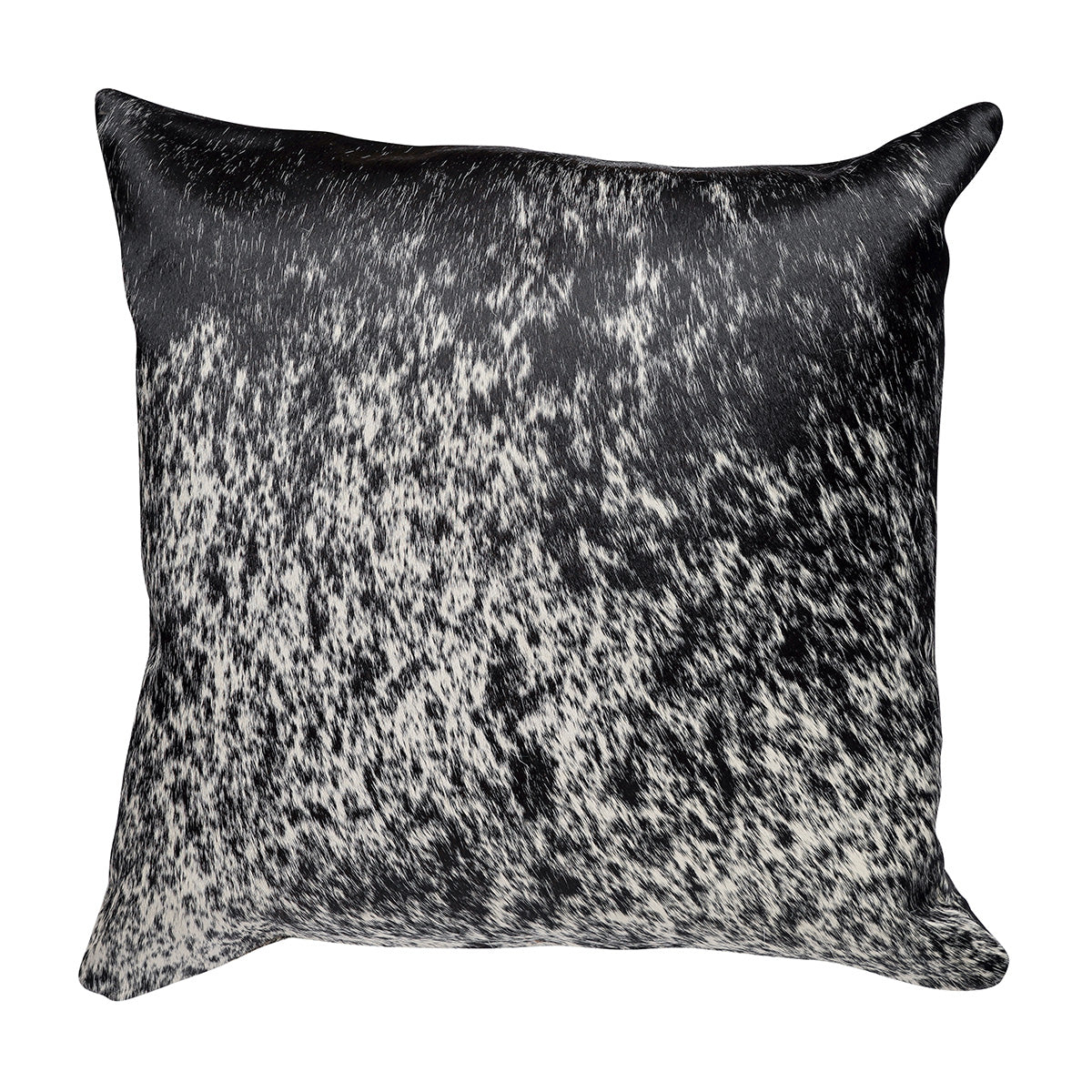 Black & White S&P Square Cowhide Pillow - 20" x 20"