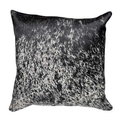 Black & White S&P Square Cowhide Pillow - 20" x 20"