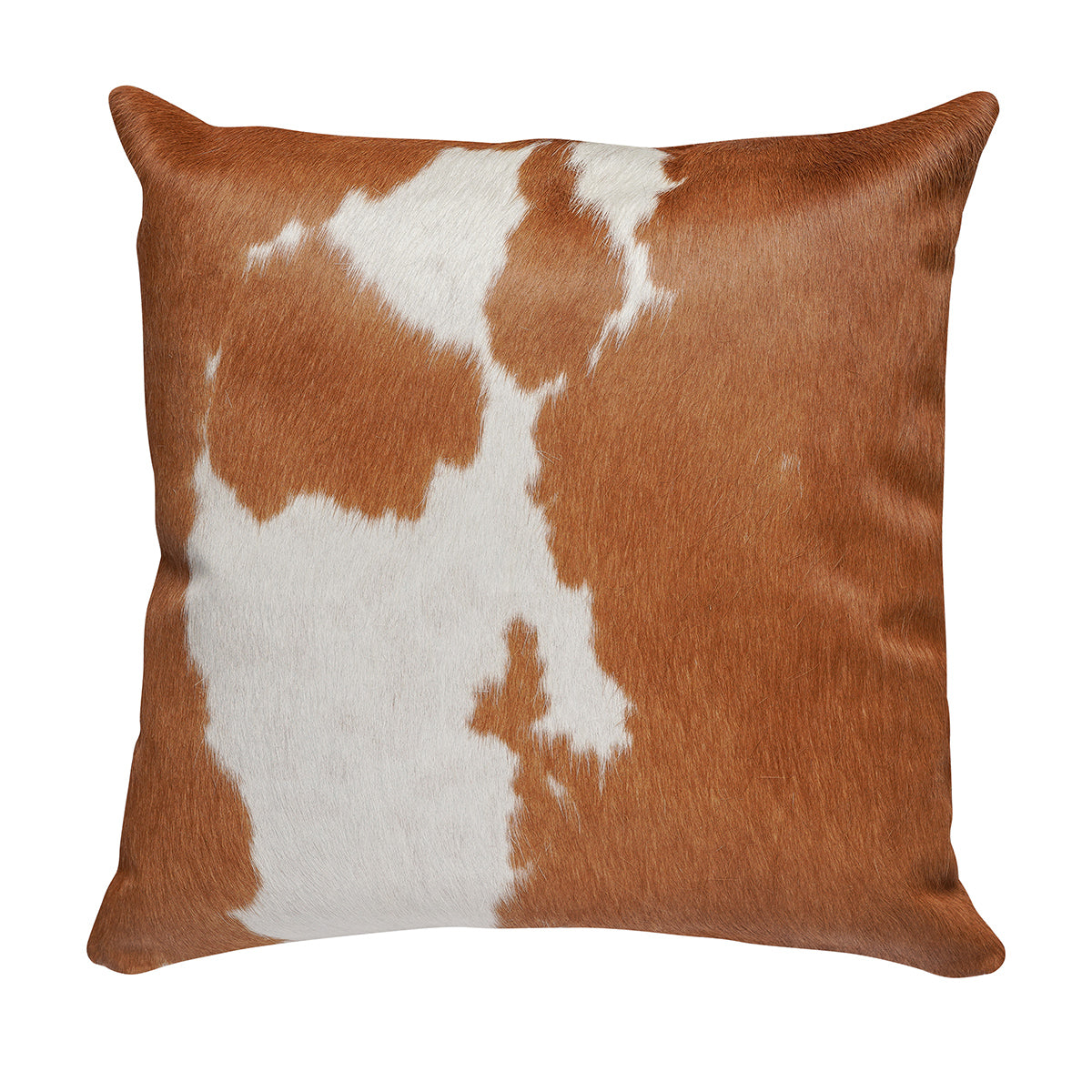 Brown Square Cowhide Pillow - 20" x 20"