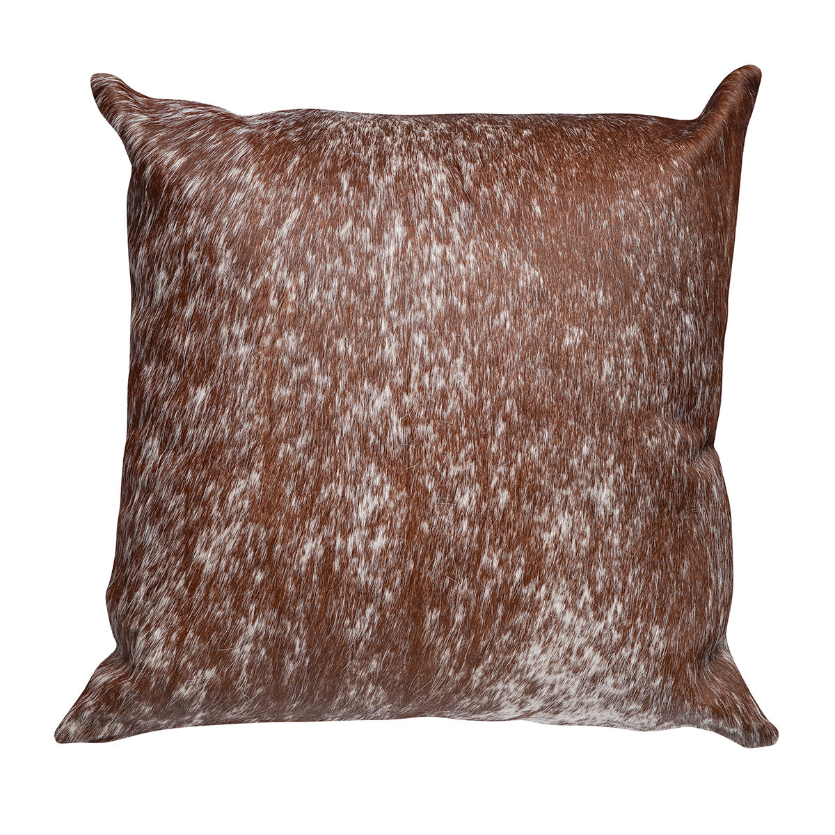 Brown S&P Square Cowhide Pillow - 20" x 20"