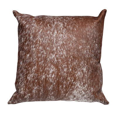 Brown S&P Square Cowhide Pillow - 20" x 20"