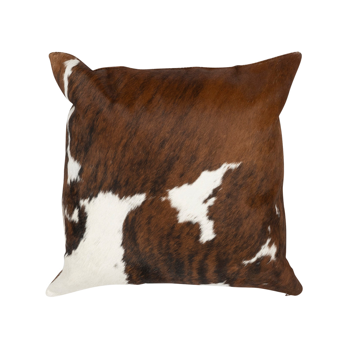 Tricolor Square Cowhide Pillow - 20" x 20"