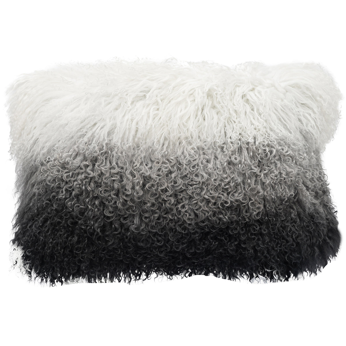 Grey Ombre Tibetan Pillow