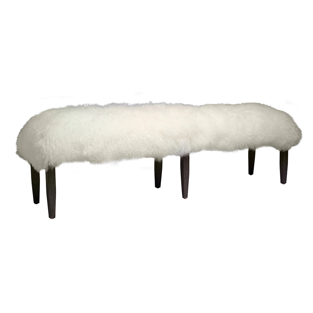 White Tibetan Bench (72")