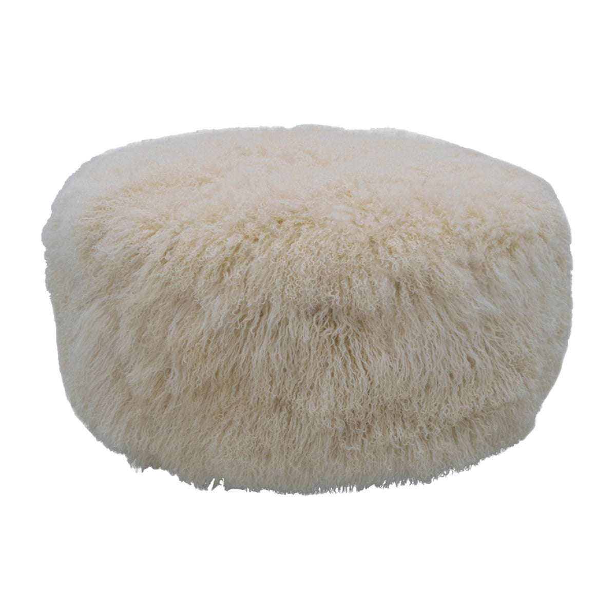 Tibetan Ottoman - 36" Round - Off White