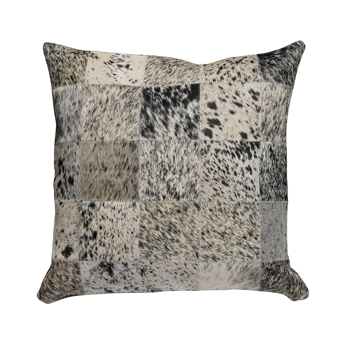 Black & White S&P Square Patchwork Pillow - 20" x 20"