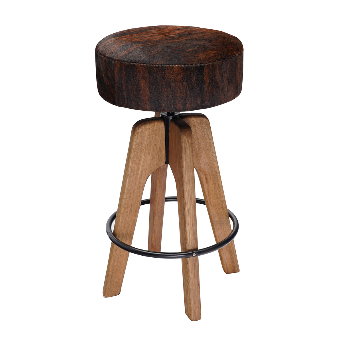 Brindle Cowhide Bar Stool