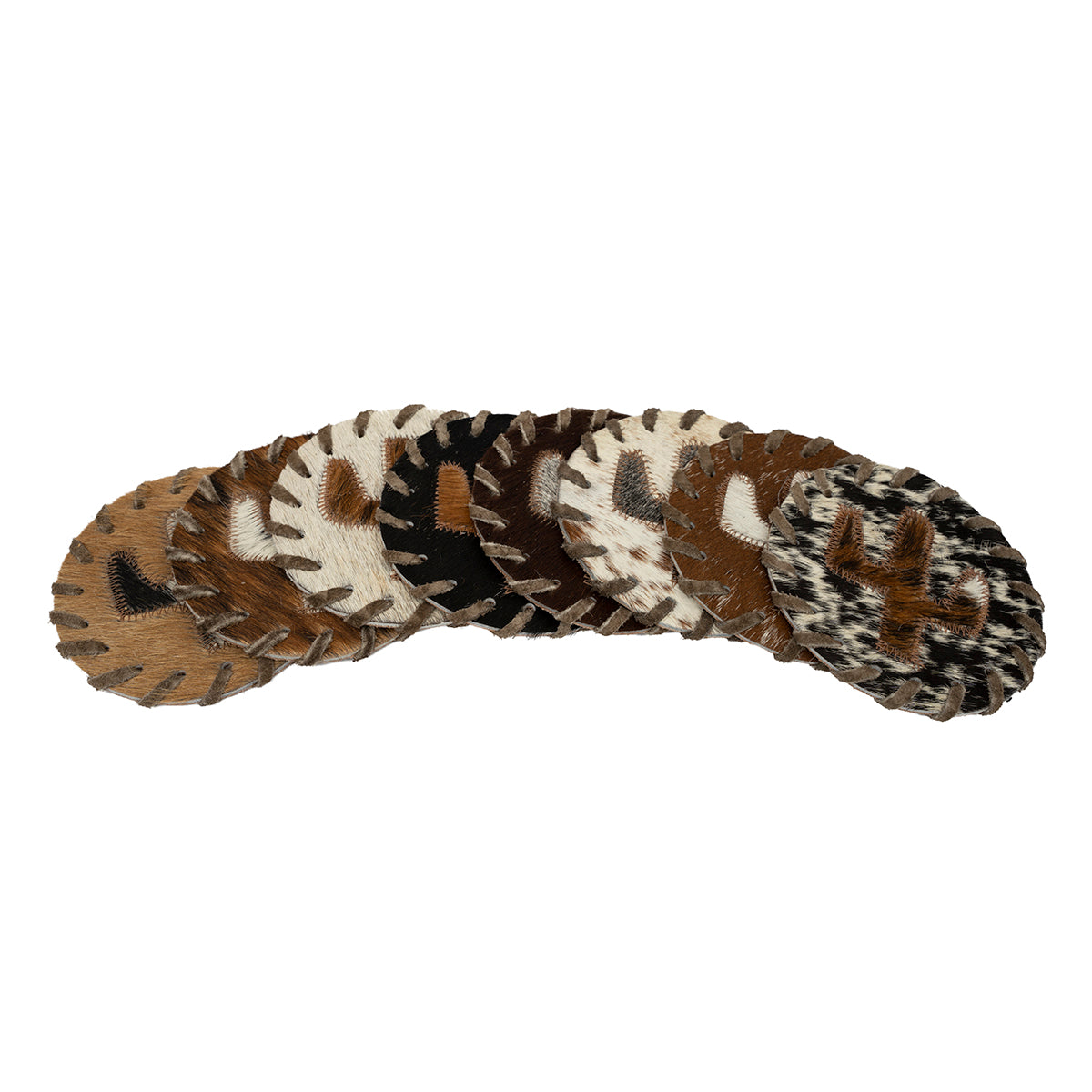 Cactus Cowhide Coasters
