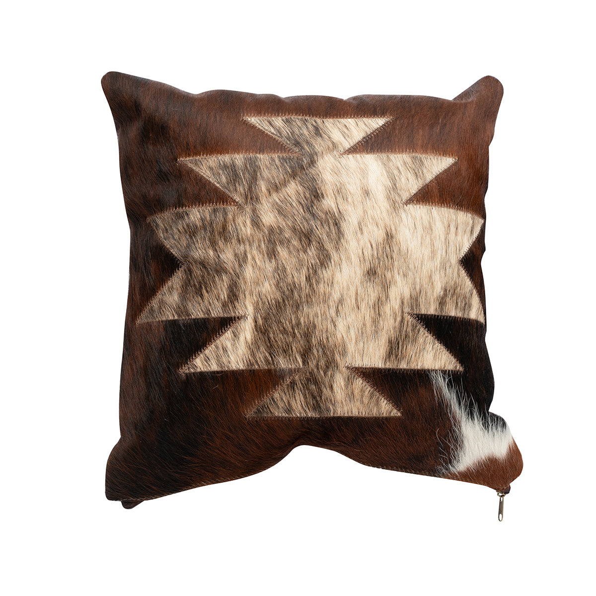Mesa Square Cowhide Pillow - 16" x 16"