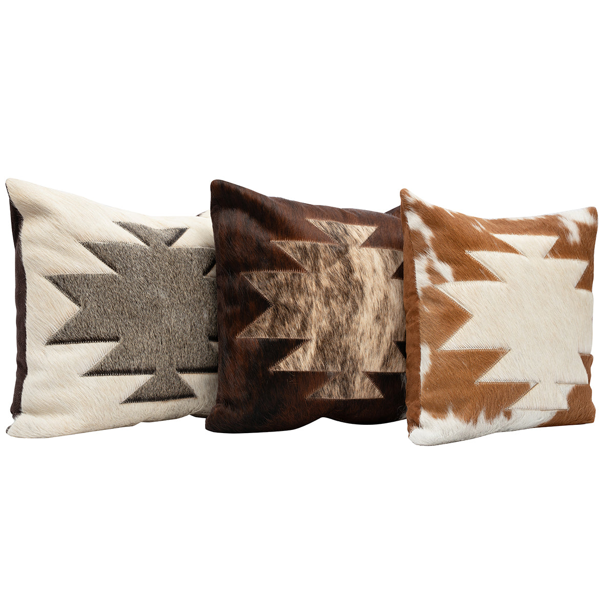 Mesa Square Cowhide Pillow - 16" x 16"