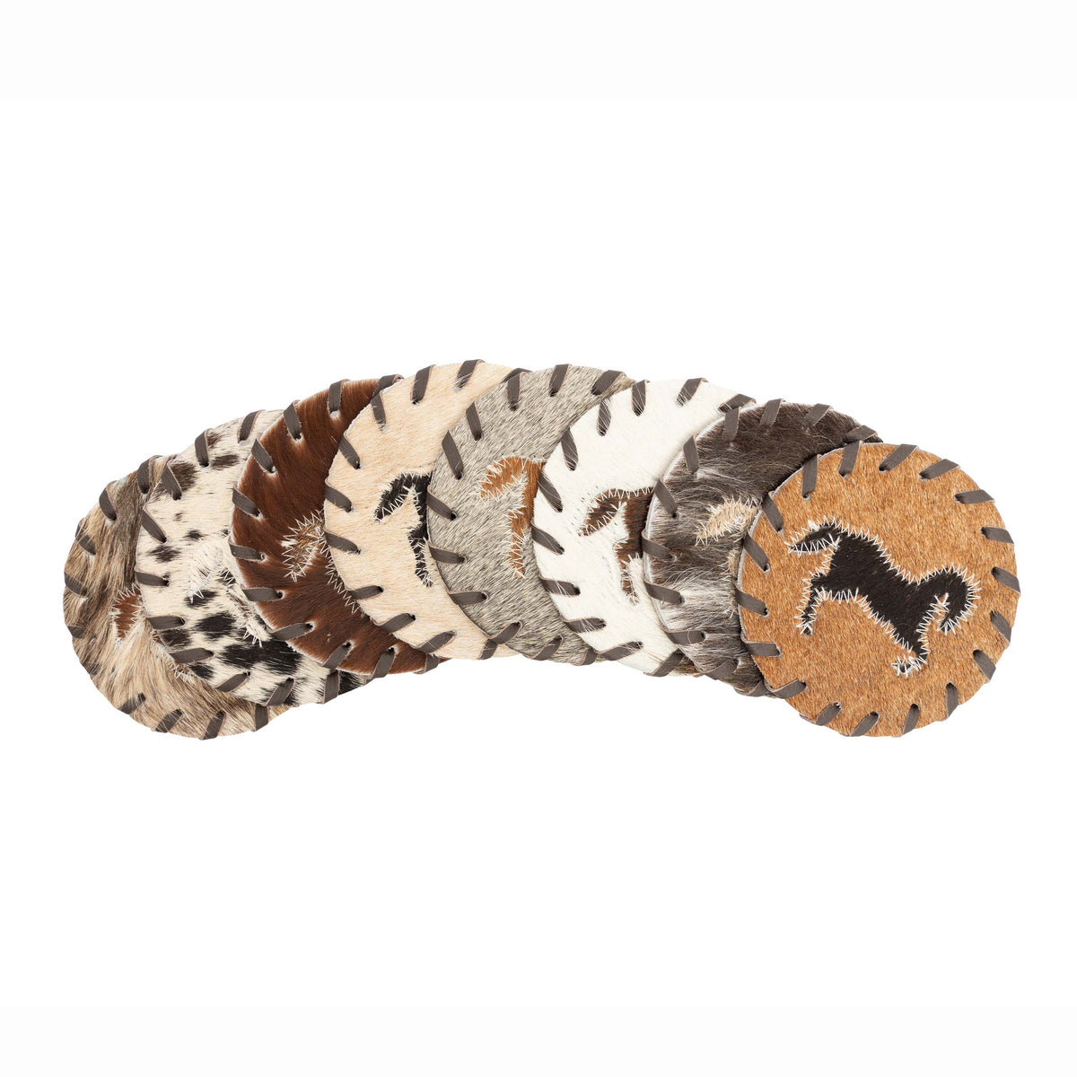 Horse Cowhide Coasters