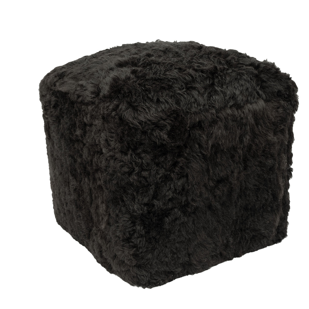 Icelandic Black Shorn Pouf