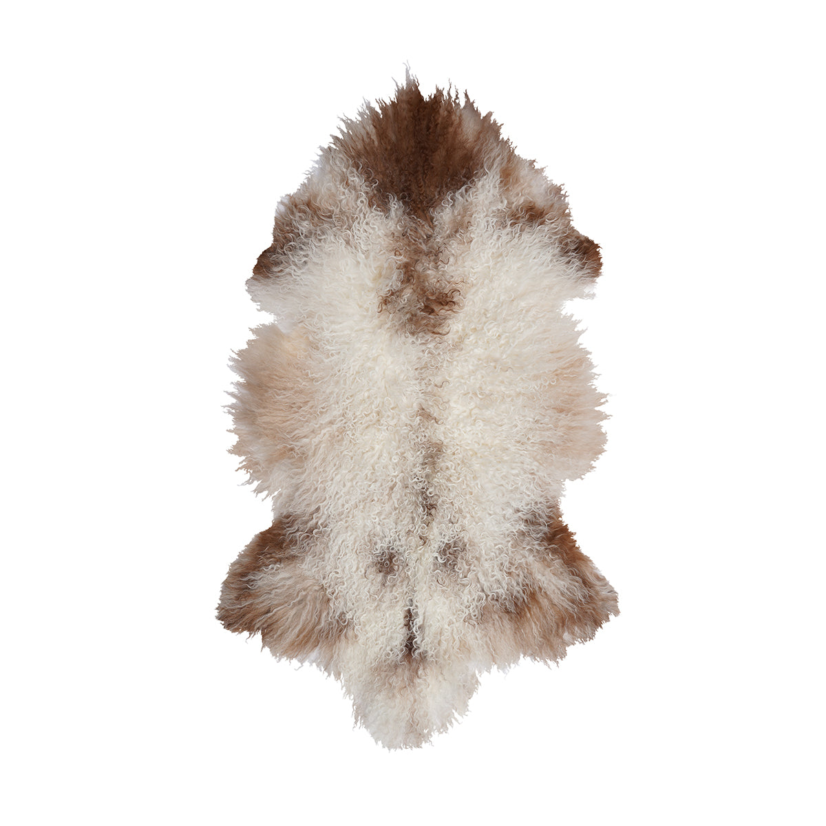 Natural Brown & White Tibetan Pelt