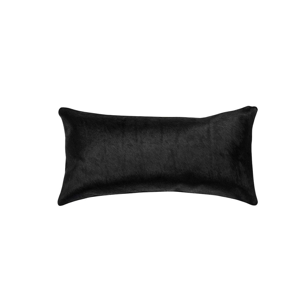Solid Black Lumbar Pillow - 12" x 24"