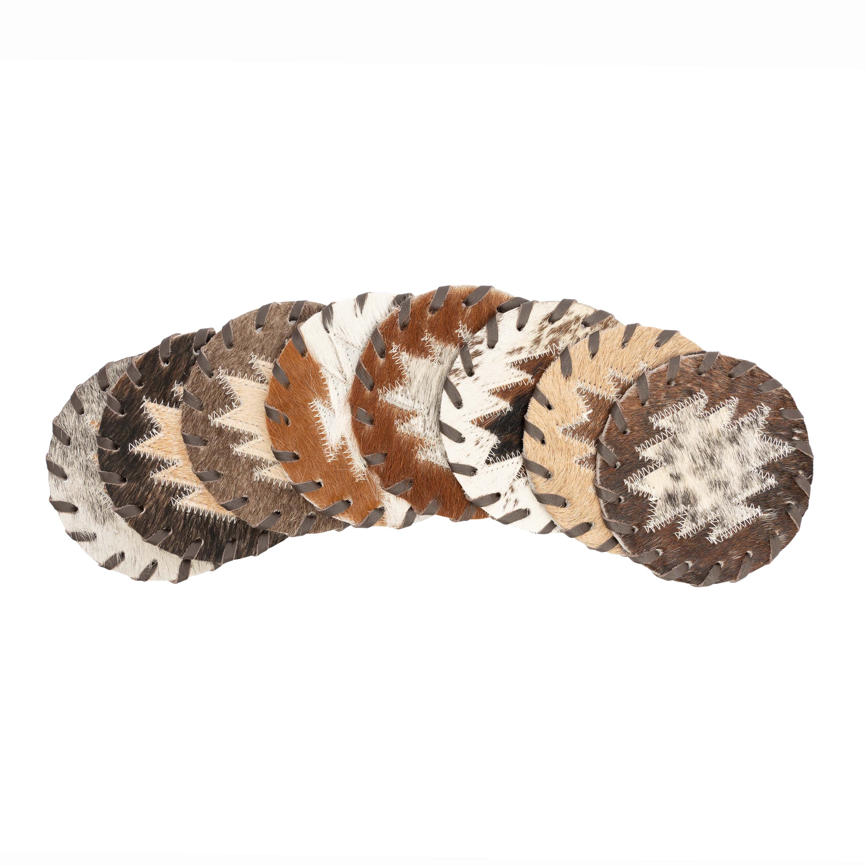 Southwest Style Cowhide Coasters