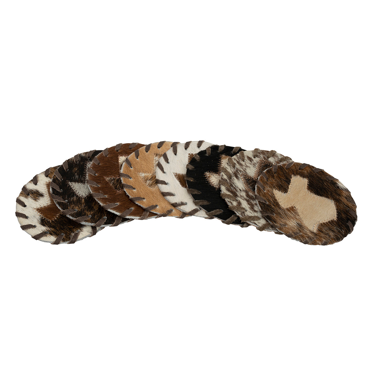 Texas Cowhide Coasters