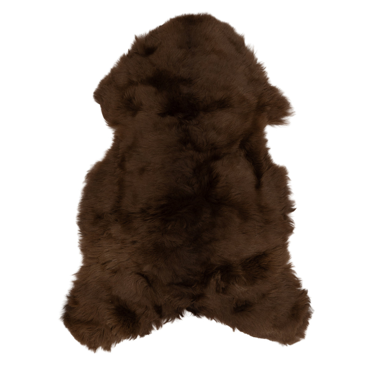 Brown Icelandic sheepskin single pelt in shorn style