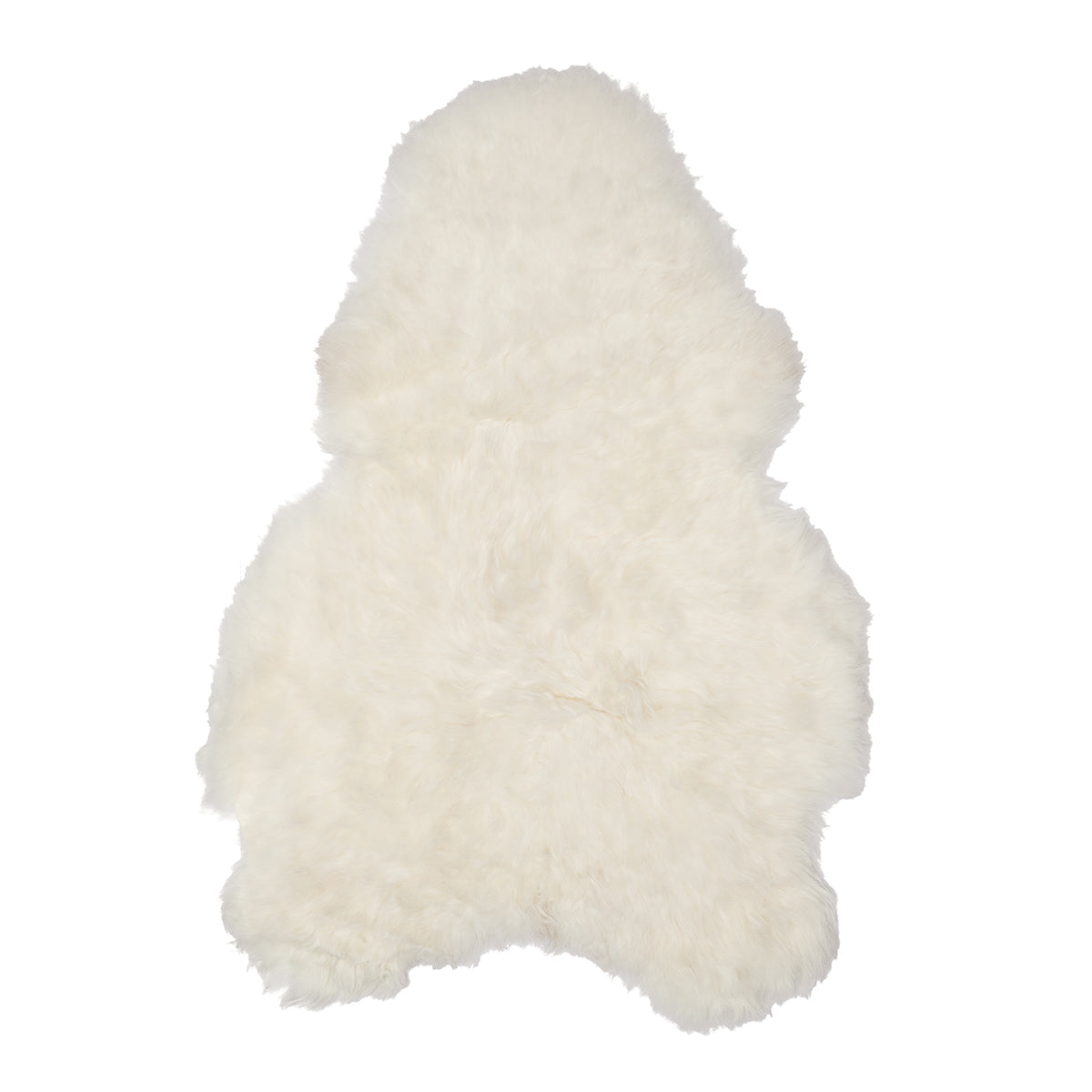Ivory Icelandic sheepskin single pelt in shorn short hair style