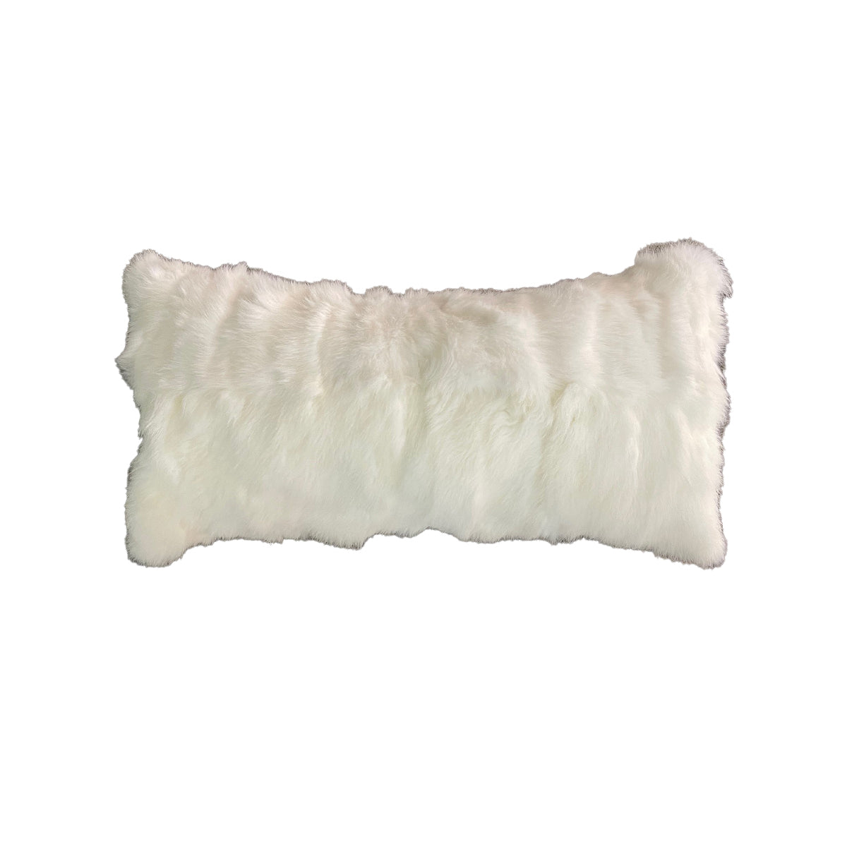 White Rabbit Fur Pillow